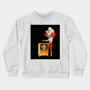 What' s on tv collage art Crewneck Sweatshirt